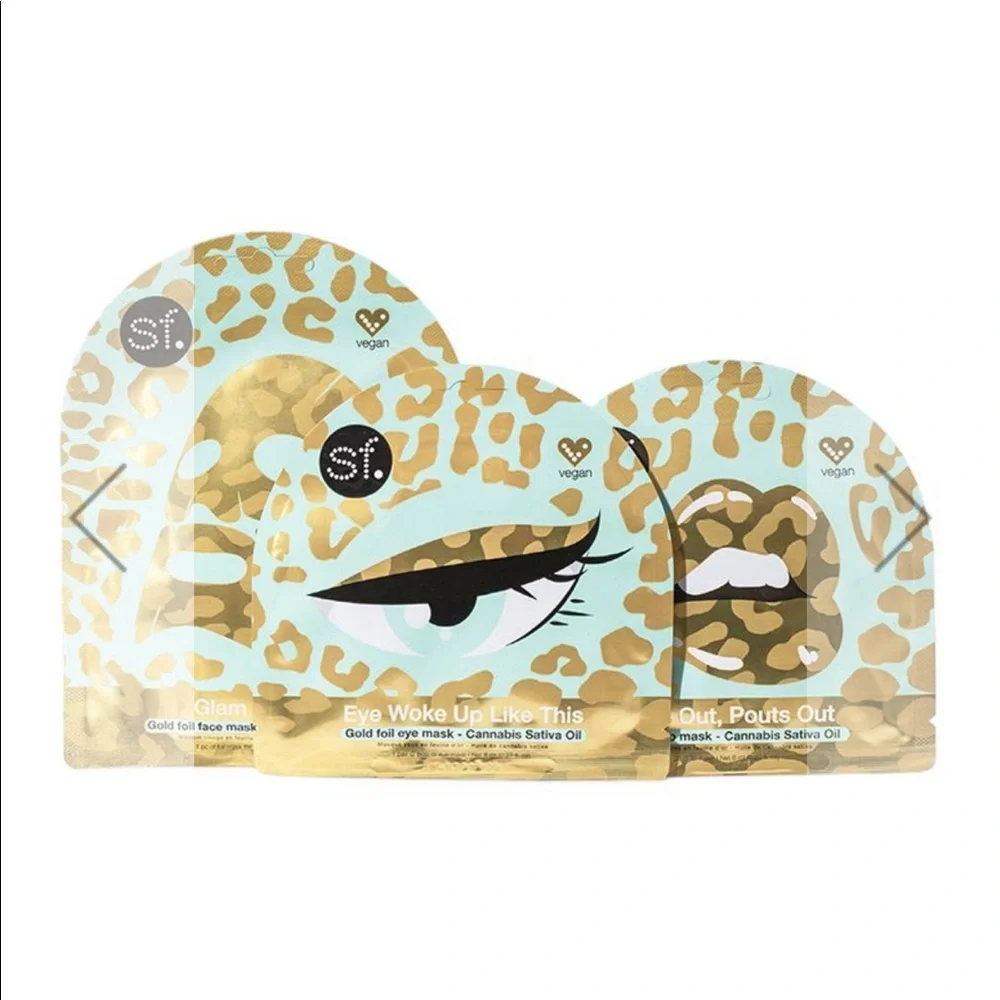 SFGLOW Glam in Paradise 3-Piece Mask Set $18 NIP